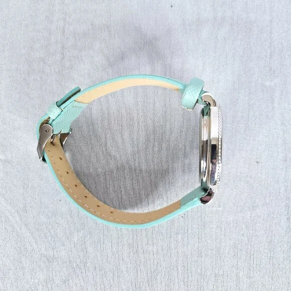 L & Co. Rhinestone Watch | Seafoam Green Band | Silver Crystal Bezel | NWOT - Picture 15 of 15